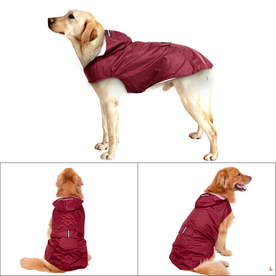 Pet Large Dog Raincoat Waterproof Big Clothes Outdoor Co