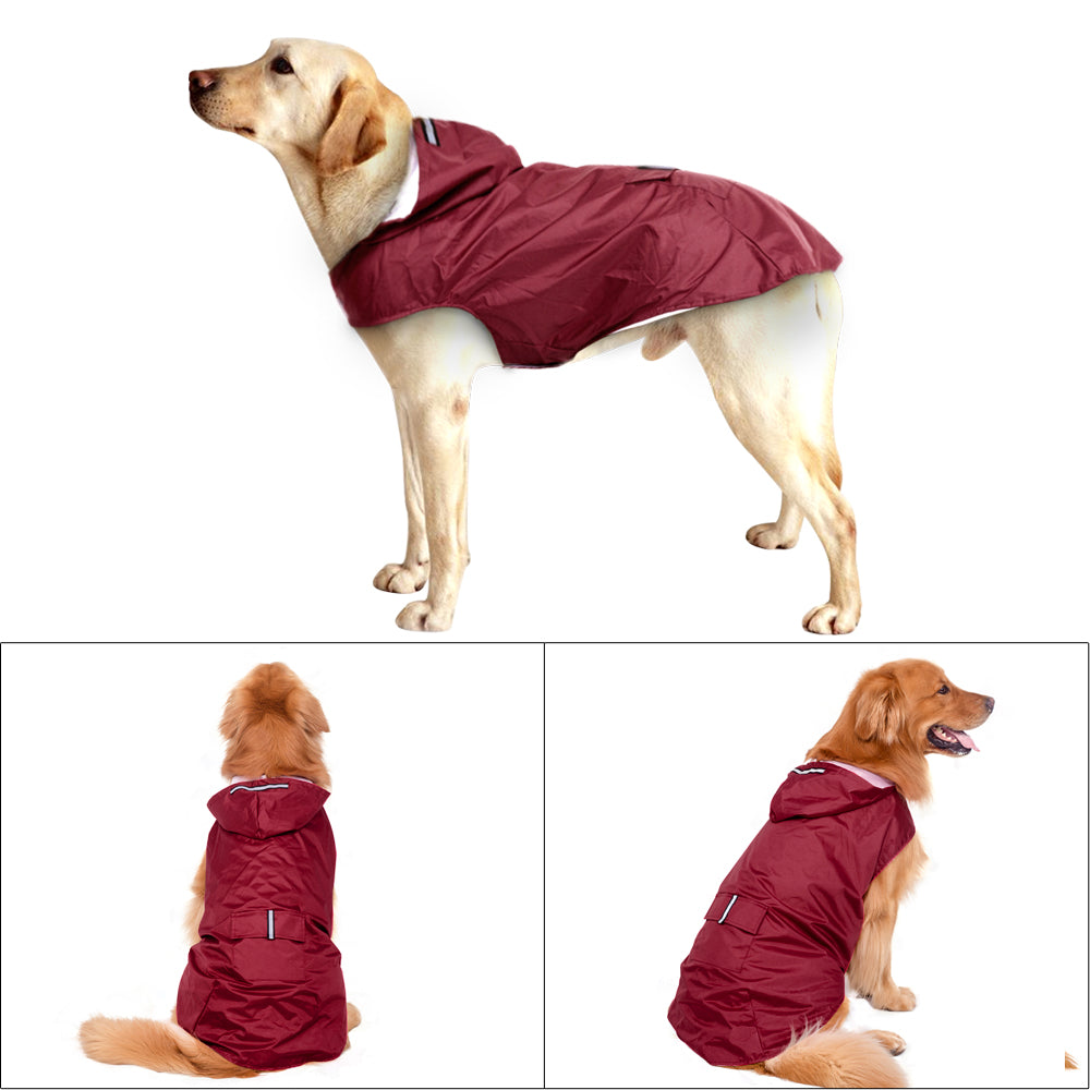 Pet Large Dog Raincoat Waterproof Big Clothes Outdoor Co