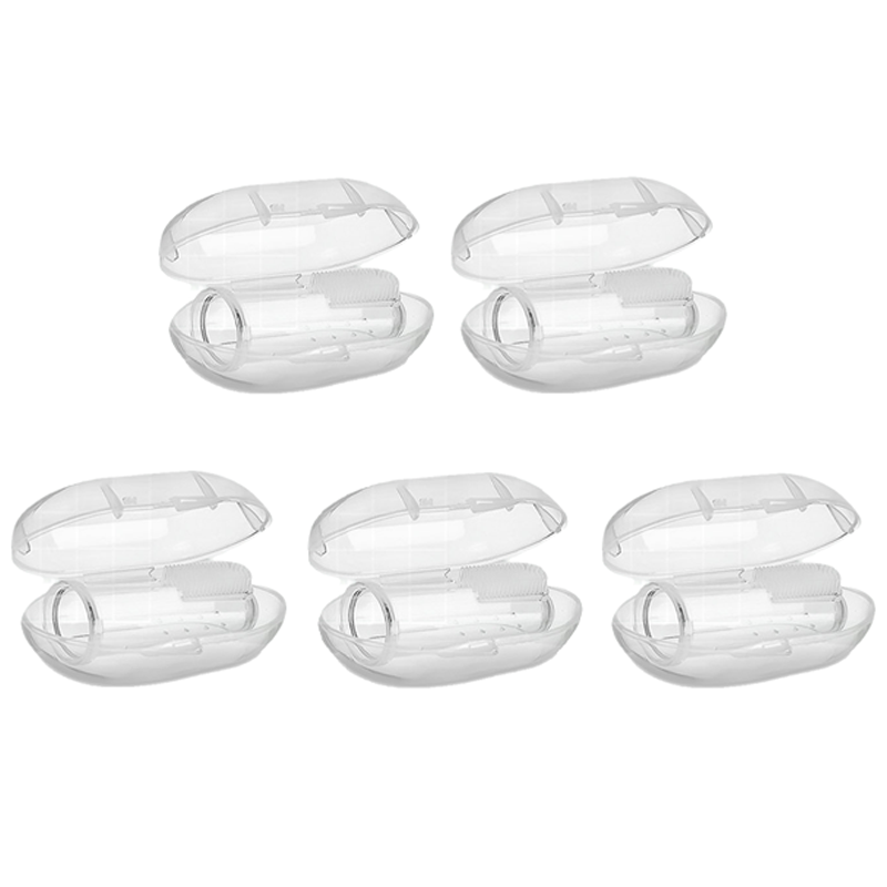 Pet Finger Toothbrush For Dogs Cats Extra Soft Silicone Bristles