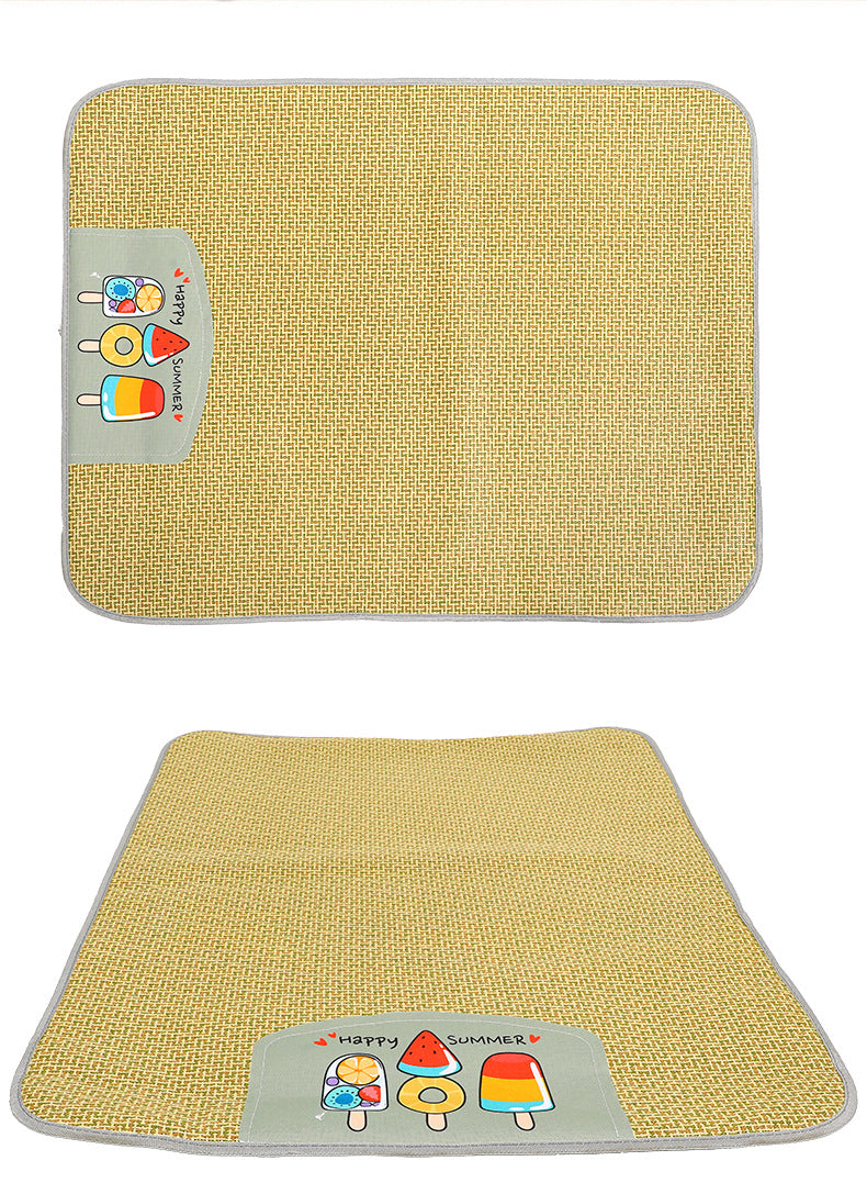 Pet Mat Ice Cool Grass Dog's Nest Tengzhu Cooling Summer Pet's Cat