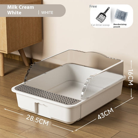 Pet Supplies Splash-proof Toilet Extra Large Cat Litter Basin Sub