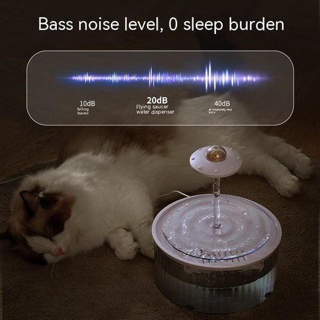 Cat Automatic Water Dispenser Flow Fountain Mute Loop Filter Feeder