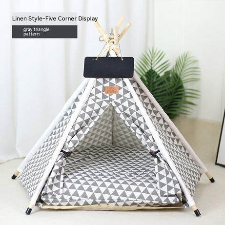 Pet Tent Cat House Removable And Washable Kennel Villa
