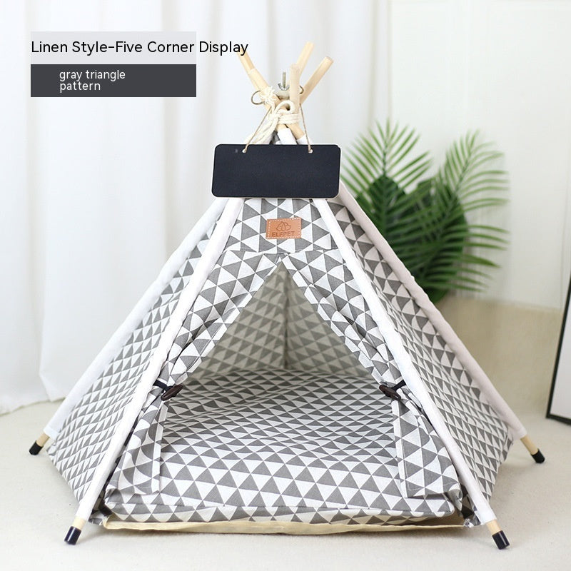 Pet Tent Cat House Removable And Washable Kennel Villa