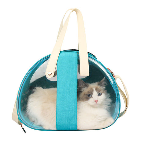 Double Fish Transparent Dog Bag Puppy Cat Cane Backpack Accessory