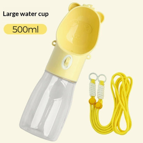 Pet Water Cup Portable Bottle Outdoor Dog Drinking Fountain Feeding
