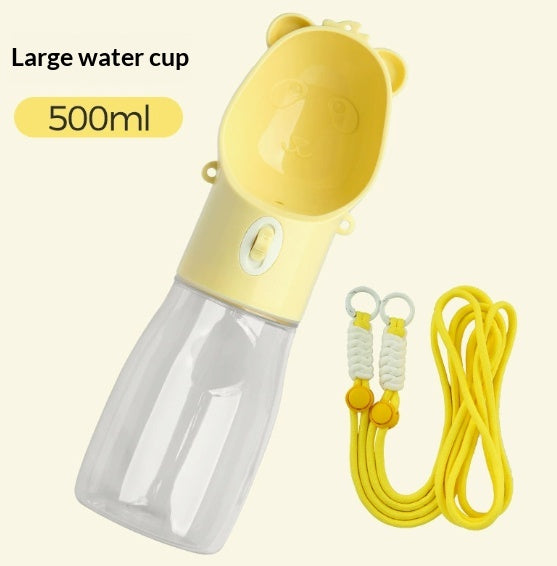 Pet Water Cup Portable Bottle Outdoor Dog Drinking Fountain Feeding