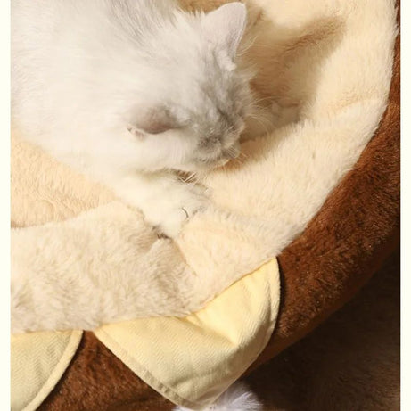 Cats Sofa Dogs Bed Round Cat Pad Mattress Winter Warm Deep Sleep