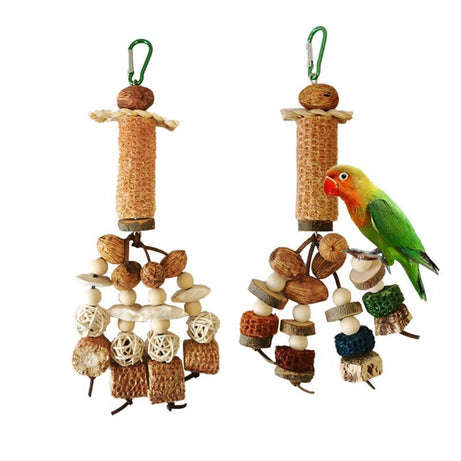 Peony Parrot Bite Cuttlebone Carambola Corncob Vine Bal String Toy
