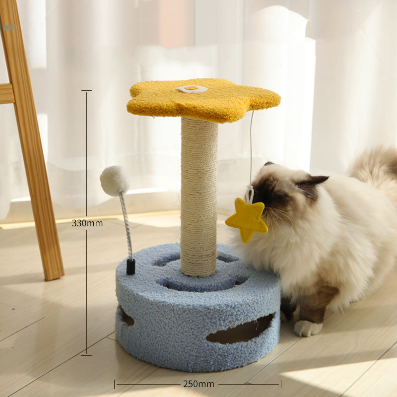 Kitten Cat Climbing Frame Small Scratching Post Sisal Board