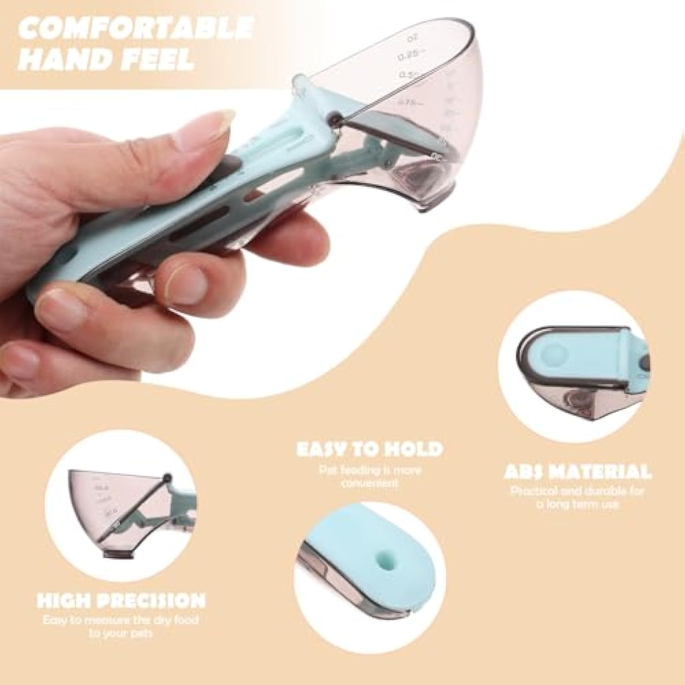 Spoon Pet Measuring Dog Food Cups Coffee Scoop Pet Cat Scale Liquid