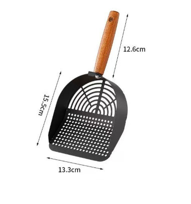 Simple Household Stainless Steel Cat Litter Scoop