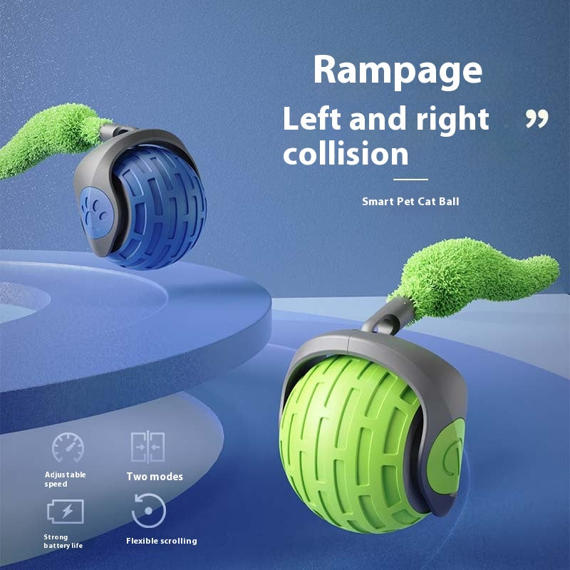 New Interactive Cat Toys Ball Auto Electric Rolling For Kitty Pets