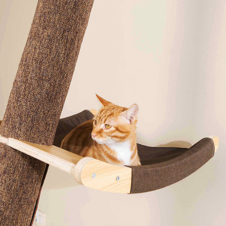Solid Wood Large Cat Climbing Frame Litter Tree One Shelf
