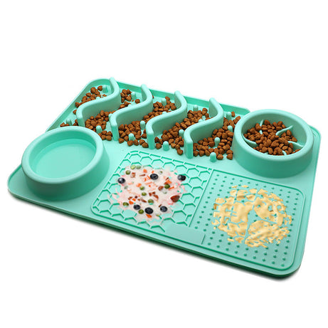 Dog Silicone Licking Pad Pet Mat Smelling Multifunctional Food Bowl