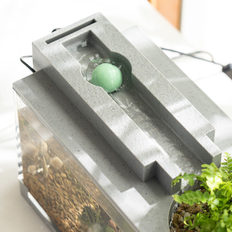 Micro Landscape Fish Tank Small Creative Filter Mute Water Flow