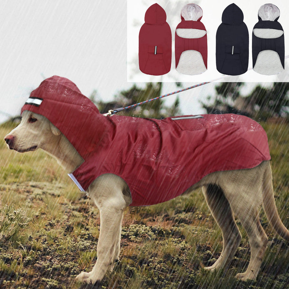 Pet Large Dog Raincoat Waterproof Big Clothes Outdoor Co