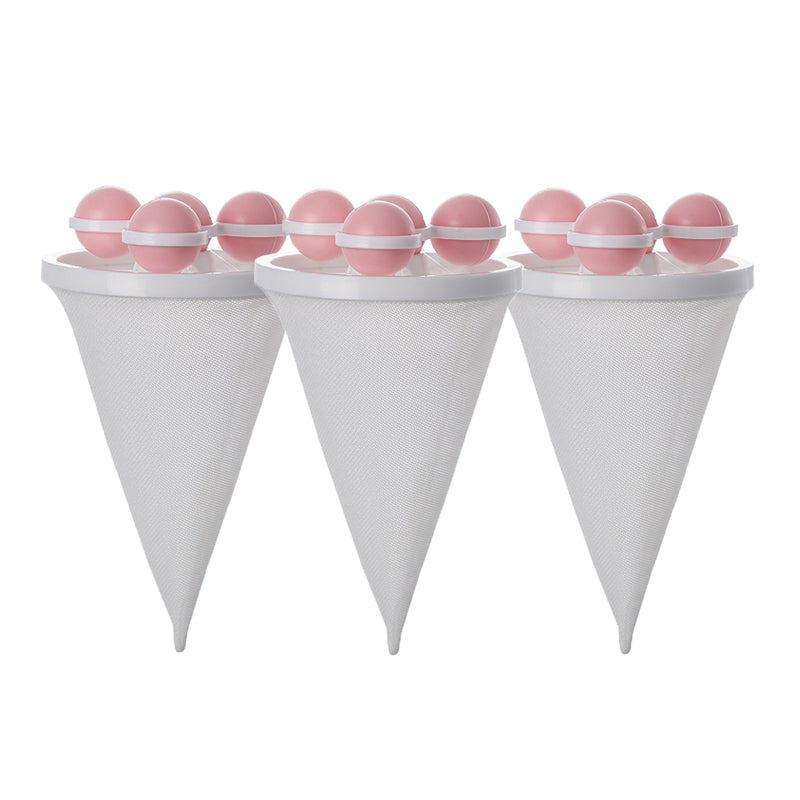 3pcs Floating Hair Filtering Mesh Removal Pet Lint Removers