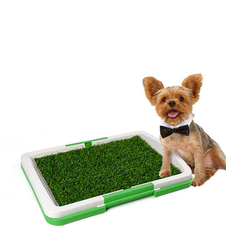 Pet Dog Toilet Mat Indoor Restroom Training Grass Potty Pad Loo