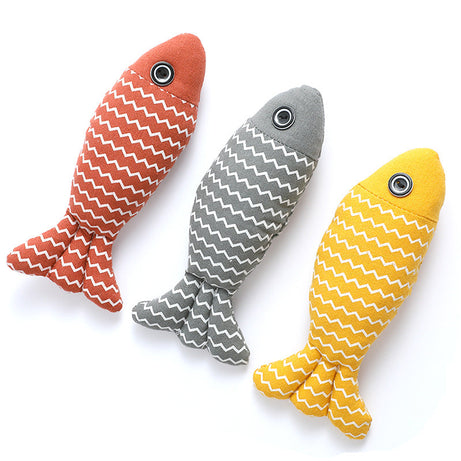 3 Pcs Catnip Toys Fish Cat Self Play For Indoor Cats And Kitten Toy