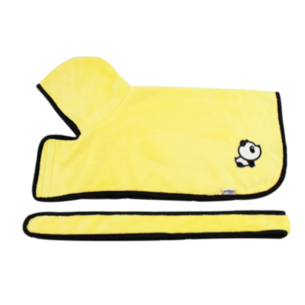 Absorbent Pet Bathrobe With Waist-wrapped Microfiber