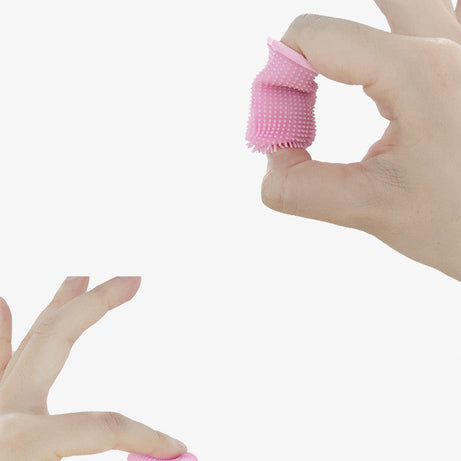 Soft Silicone Pet Finger Toothbrush With Case