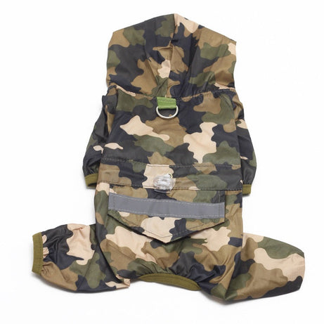 Pet Raincoat Dog Four-leg Hooded