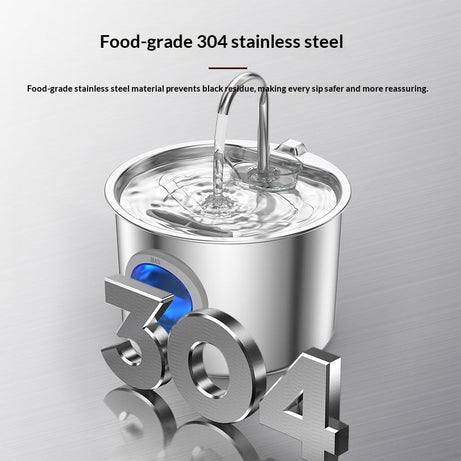 Pet Water Fountain Stainless Steel Dispenser