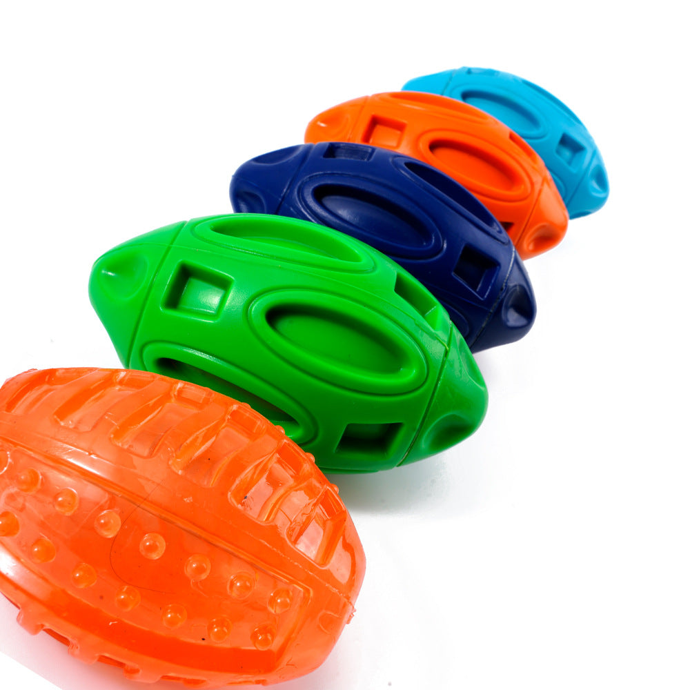 Pet Supplies Dog Toys Rubber Sounding Rugby Wear-resistant