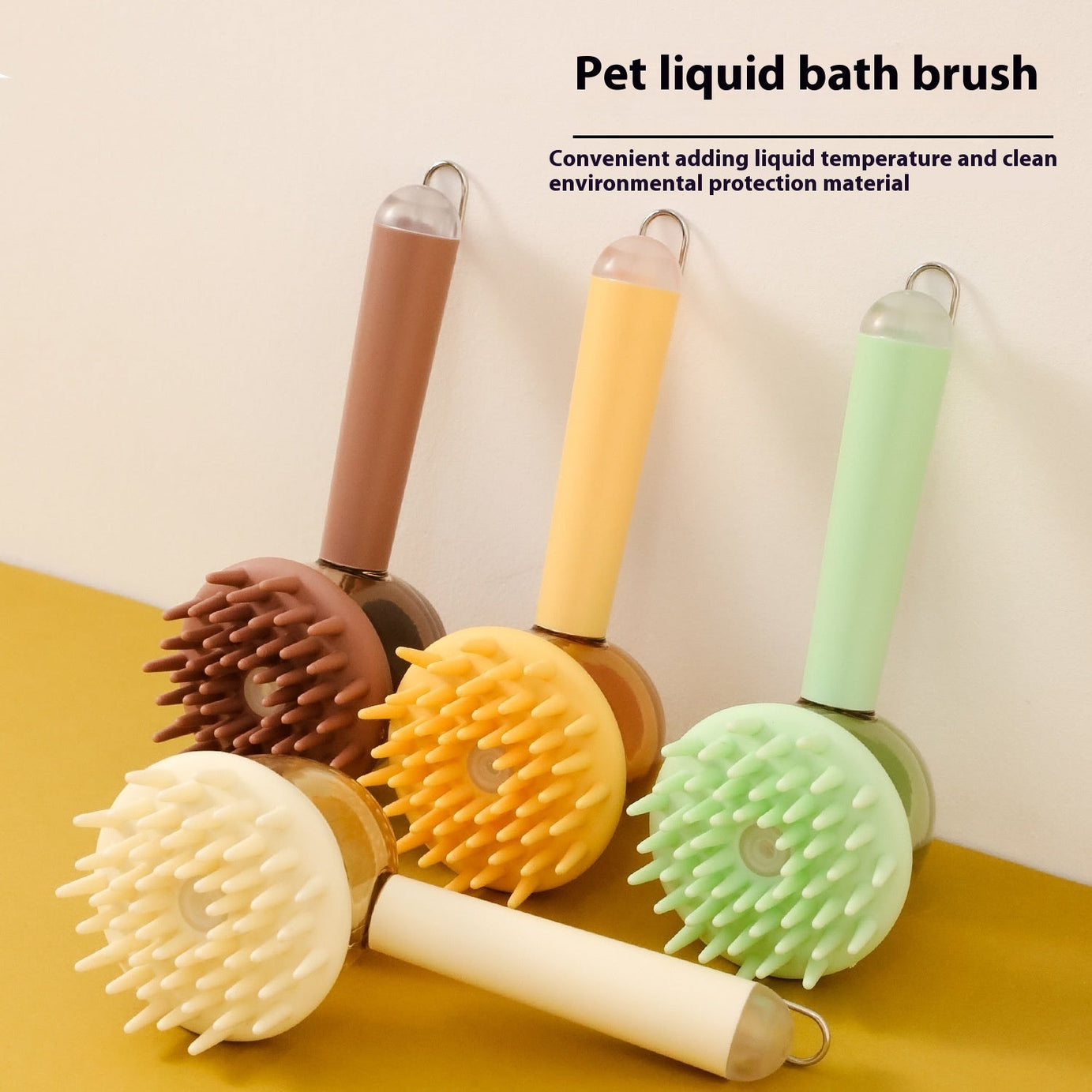 3-in-1 Pets Bath Brush For Dogs And Cats Shower Massage Depilation