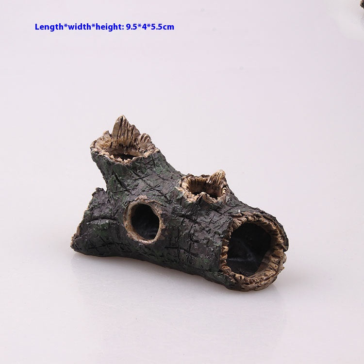Fish Tank Landscape Submerged Wood Shrimp Pot Dried Resin Crafts