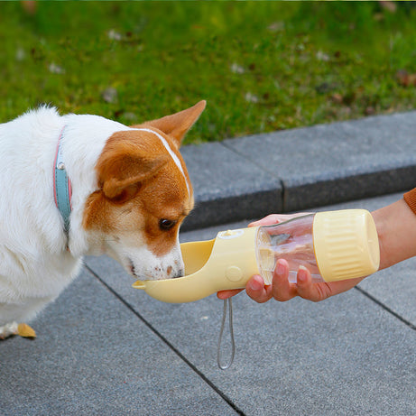 2-in-1 Portable Dog Water Bottle For Small Big Dogs Cat Outdoor