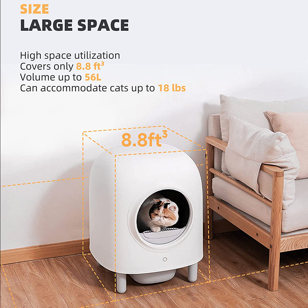 Fully Automatic Smart Cat Toilet Shovel Feces Enclosed Deodorant