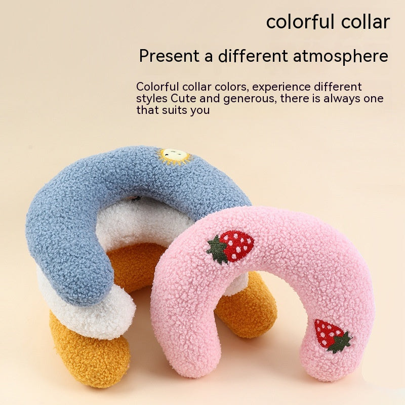 Little Pillow For Cats Fashion Neck Protector Deep Sleep Puppy (Blue & Blue1)