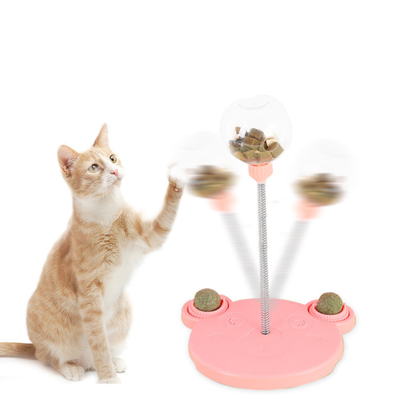 Pet Feeder Cat Toy Pets Leaking Food Ball Self-playing Tumbler