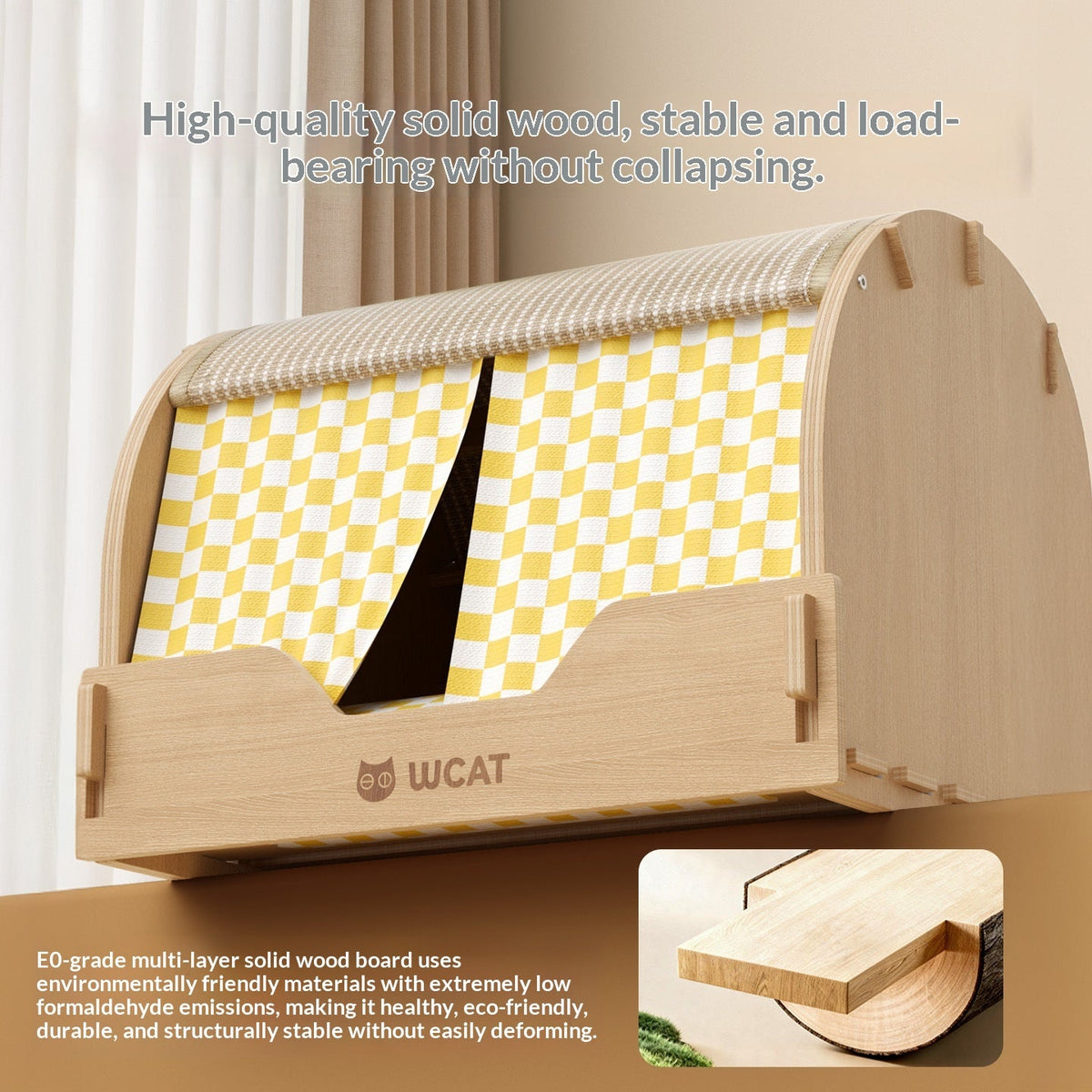 Four-season All-in-one Cat Bed With Scratching Post And Drawer