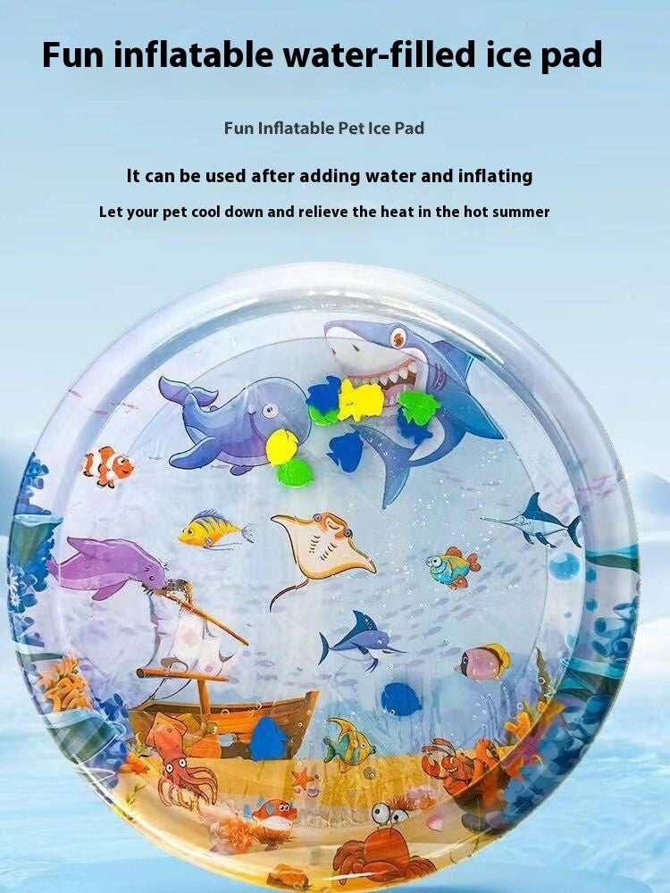Summer Cooling Pet Water Bed Cushion Ice Pad Dog Sleeping Square