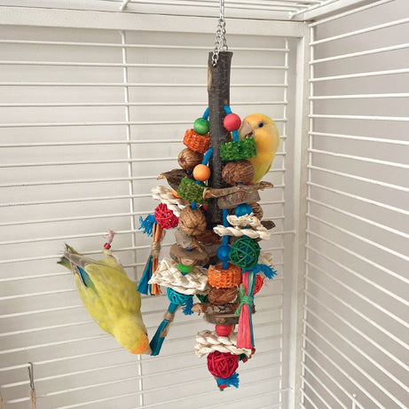 Parrot Toy Bird Decompression Relieving Stuffy Natural Material