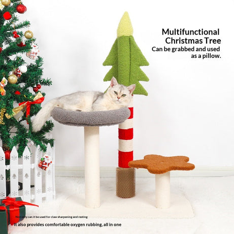 Promotional Christmas Tree Cat Climbing Frame All-in-one Sisal