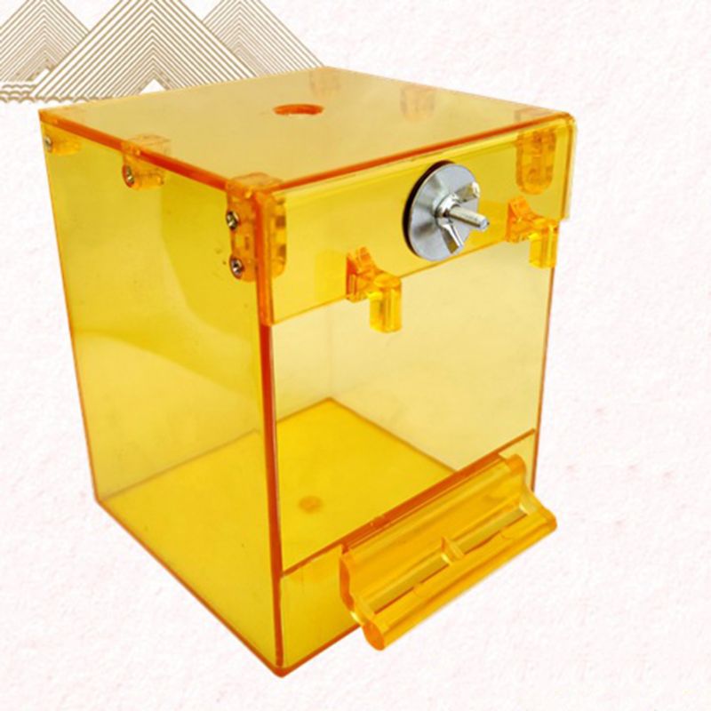 External Bird Bath Transparent Square Basin Supplies Pet