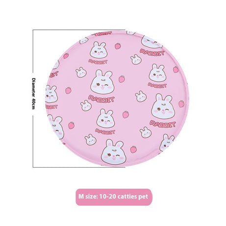 Pet Ice Mat Round Gel Dog Multifunctional Cooling Cool Pad