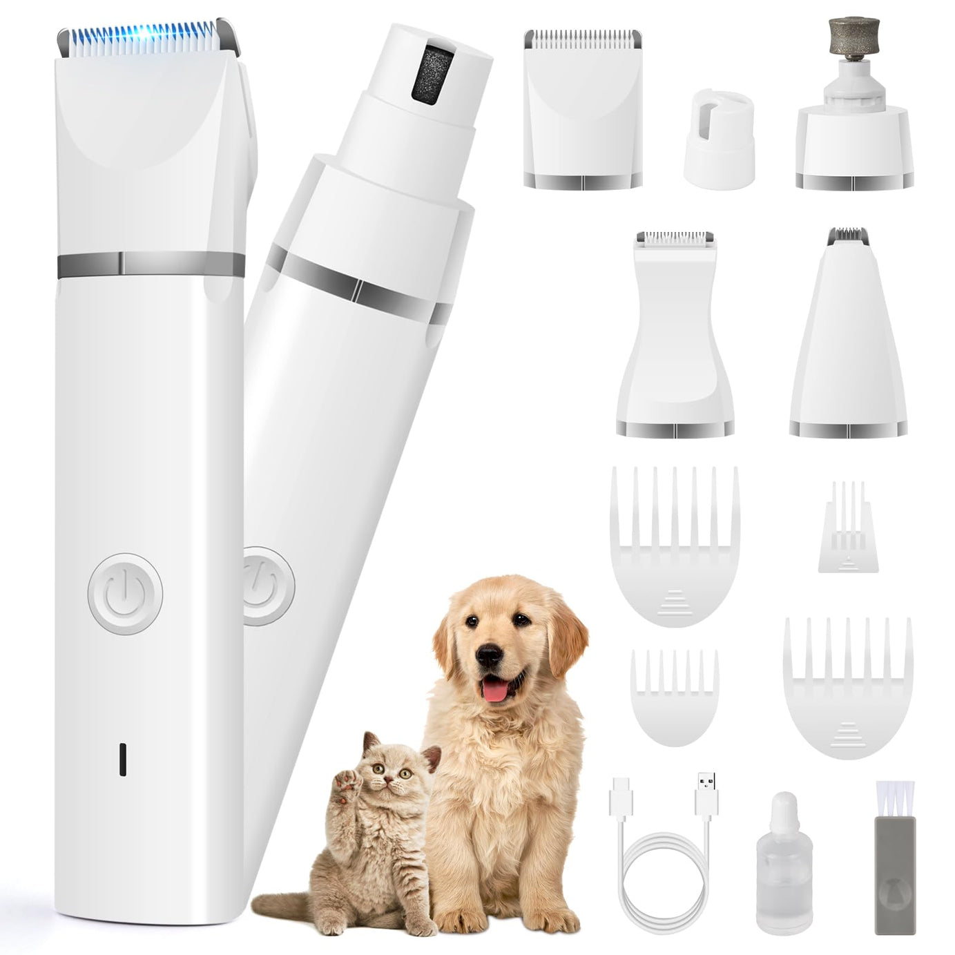 Dog Clippers Grooming Kit Hair Clipper-low Noise Paw Trimmer