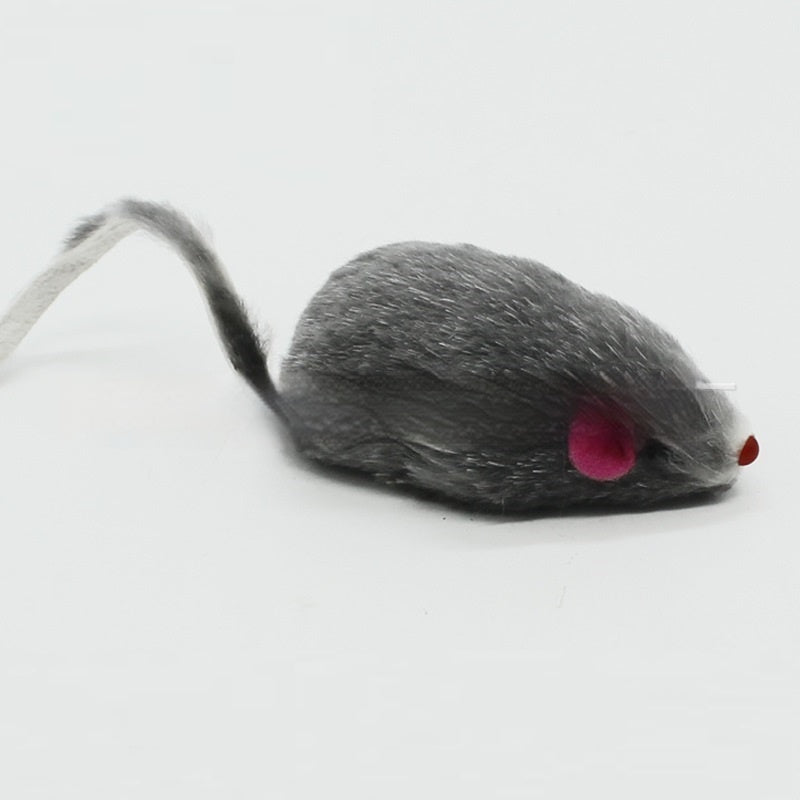 Cat Supplies 2-inch Rabbit Skin Mouse Self-hi Toy