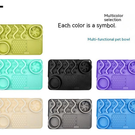 Dog Silicone Licking Pad Pet Mat Smelling Multifunctional Food Bowl
