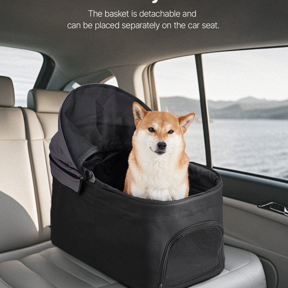 Pet Stroller Foldable 4 Wheels Dog Detachable Carrier Up To 35lbs