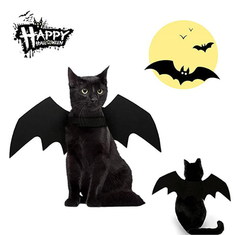 Halloween Creative Pet Cat Small Dogs Bat Wings Accessories