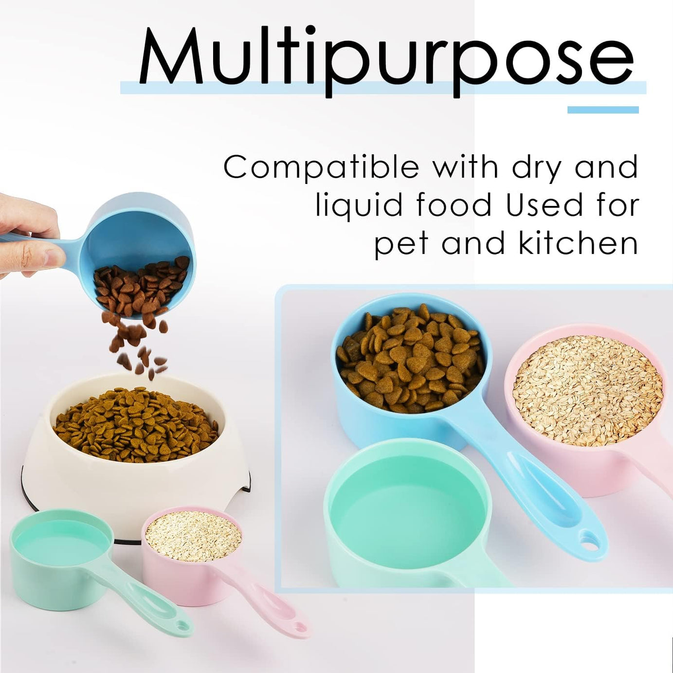 Dog Food Scoop For Container Measuring For Dogs Cats Birds