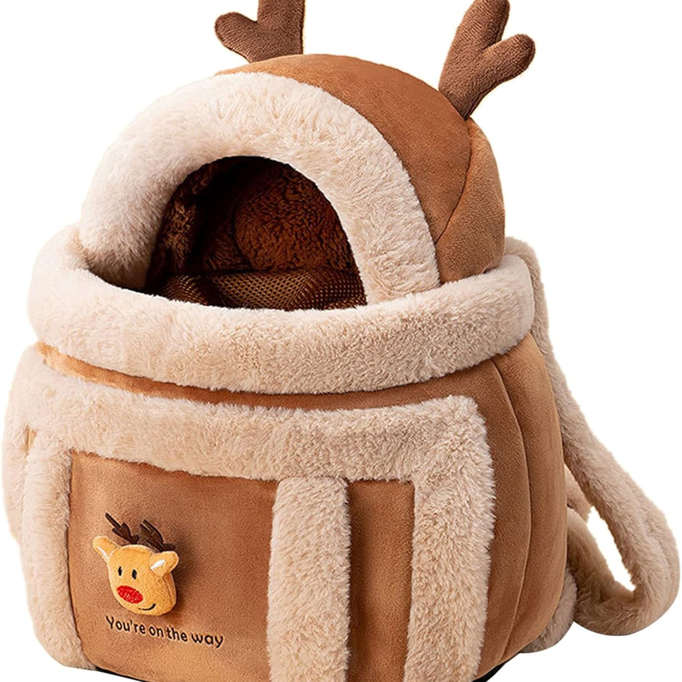 Carrier Bag Backpack Dog Travel Pet Winter Outdoor Carriers Plush