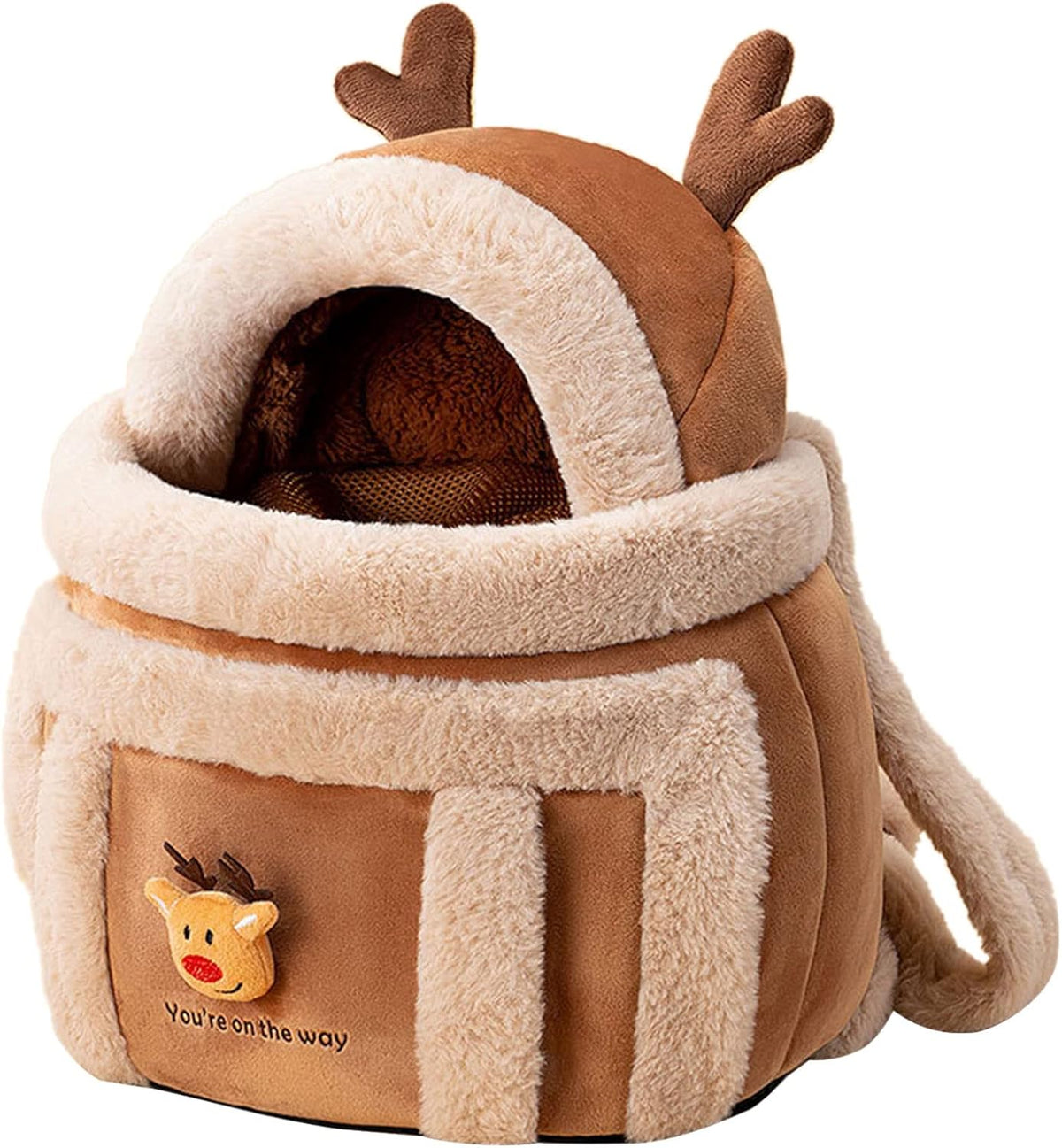 Carrier Bag Backpack Dog Travel Pet Winter Outdoor Carriers Plush