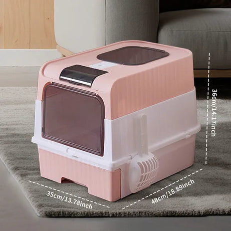 Pinkmagic Cube Intelligent Cat Litter Box Free Hands Enjoy Pure